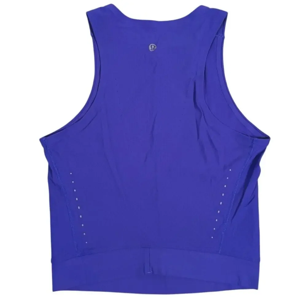 Lululemon SenseKnit Running 2 pc SET High-Rise Leggings Tank Top Size 4/6 Indigo